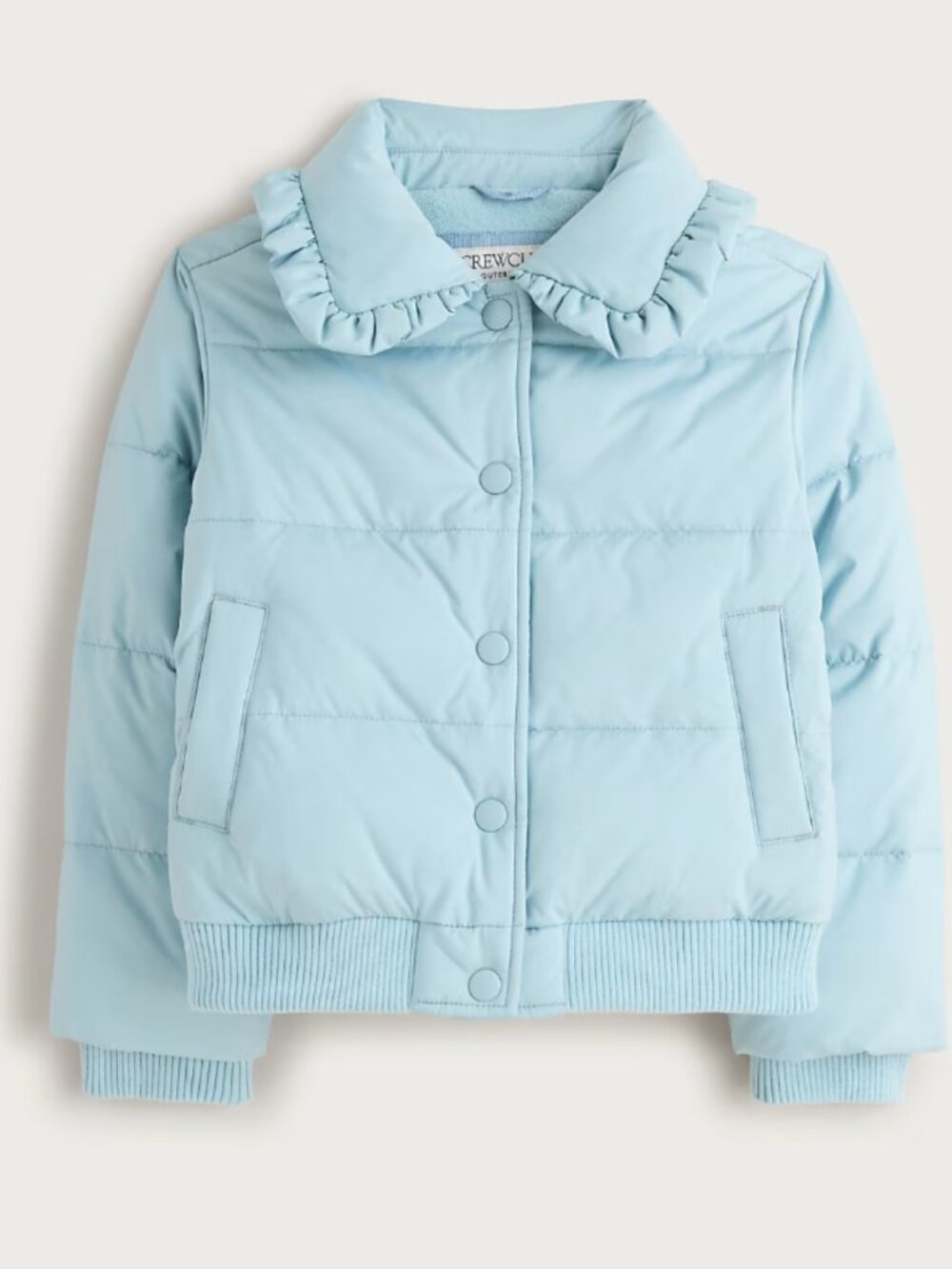 Girls NWT Sealed Light Blue J.Crew Puffer Jacket Size XL Size 12-13